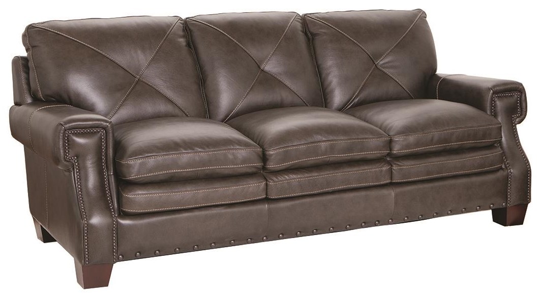 Bobs furniture top leather sofa